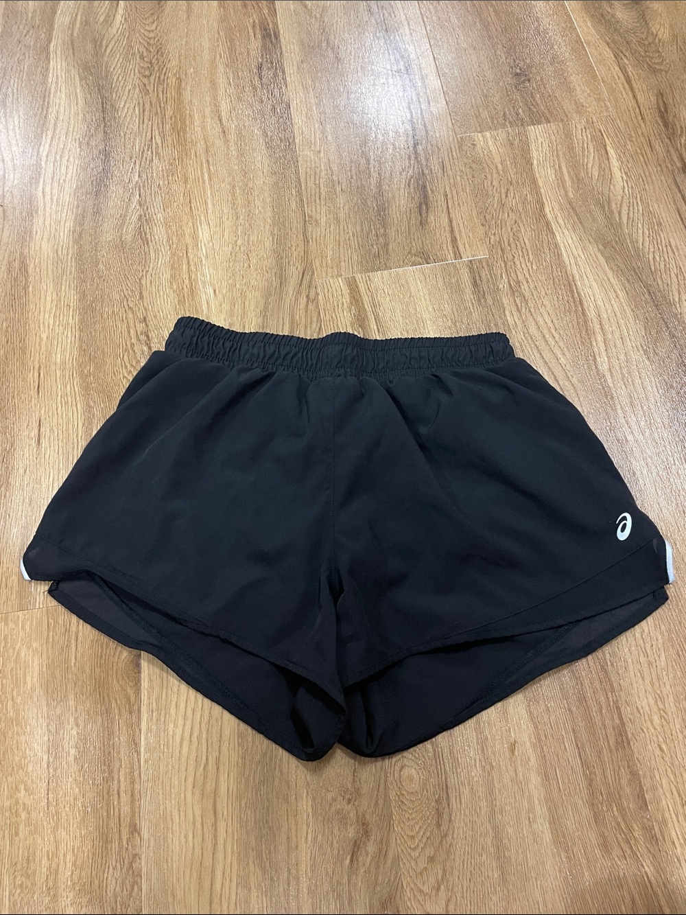 ASICS Black Women's Athletic Running Shorts with Reflective Logo